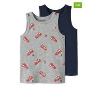 Name It Tanktop NMMTANK TOP 2P Grey Firetruck Grey Melange Gr. 116