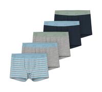 NAME IT 5er-Pack Boxershorts 98 blau/grau