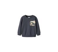 name it angerauter Pullover - Baustelle Ombre Blue 116
