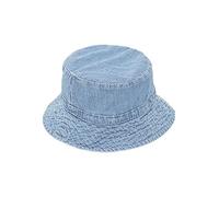 name it Baby Girls NKFFRIDA DNM Bucket HAT 2717-IP F Hut, Medium Blue Denim/Stripes:White, 54/55