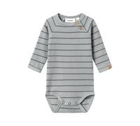 NAME IT Baby-Jungen NBMKAIL LS Slim Body Lil NOOS Langarmbody, Limestone, 74