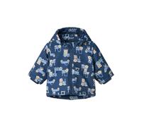 Outdoorjacke NAME IT "NBMMAX JACKET AOP" Gr. 74, blau (dark denim) Baby Jacken (32720204-74) dark denim