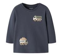name it - Baby langarm Shirt Ombre Blue Trucks 80