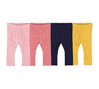NAME IT Baby Leggins im 4er Pack aus Bio-Baumwolle Woodrose 68
