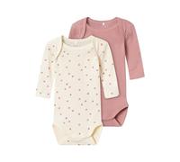 Name It Buttercream Hearts Baby Long Sleeve Body 2 Units 18 Months