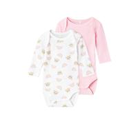 NAME IT Baby - Mädchen Nbfbody 2p Ls Orchid Pink Teddy Noos, Orchid Pink, 74