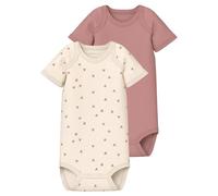 name it - Kurzarm-Body NBFBODY HEARTS 2er Pack in beige/rosa Gr.92