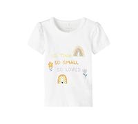 NAME IT Baby-Mädchen NBFHUSSIE SS TOP Box T-Shirt,Créme De Pêche,56