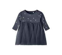NAME IT Baby - Mädchen Nbfnadja Dress Noos Kleid, Dark Sapphire, 68 EU