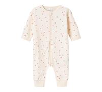 NAME IT Baby - Mädchen Nbfnightsuit Zip Buttercream Hearts Noos Schlafstrampler, Buttercream, 80 EU