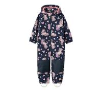 NAME IT Baby - Mädchen Nmfalfa08 Suit Autumn Flower Fo Noos, Dark Sapphire/Detail:W. UNICORN, 80
