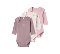 name it Langarmbody 3er Pack Barely Pink - Mädchen - Gr. 56