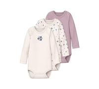 name it Langarmbody 3er Pack Jet Stream - Mädchen - Gr. Babymode (6 - 24 Monate)