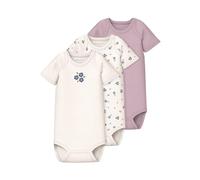 Name It Flower Short Sleeve Body 3 Units 12 Months