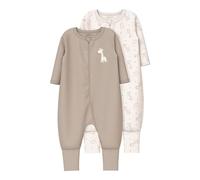 Name it baby Nbnnightsuit 2P Zip Ff Jet Giraffe Noos