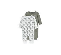 NAME IT Baby Schlafoverall 2er Pkg. weiss | 50