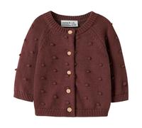 name it - Baby Strickjacke Punkte Wild Ginger 74