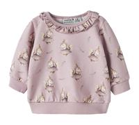 name it Baby Sweatshirt Eichhörnchen rosa 74