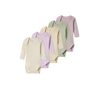 name it Langarmbody 5er Pack Winsome Orchid - Junge,Mädchen - Gr. 80