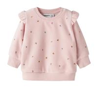 name it - Baby Velour Pullouver Blümchen Lotus 62