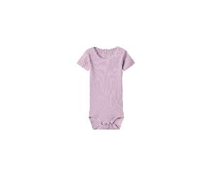 name it Basic Body kurzarm rosa Borte 80
