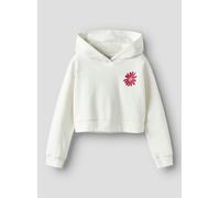 Name it - Bekleidung Nkfkory Ls Crop Boxy Swe Wh Bru Ps Noos - Weiß - Größe 7A - 8A