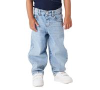 Bequeme Jeans NAME IT "NMFBELLA BALLOON JEANS 2441-SM NOOSwe", Damen, Gr. 98, N-Gr, medium blau denim, Denim/Jeans, Obermaterial: 99% Baumwolle, 1% Elasthan, leichte Abriebeffekte, unifarben, Ballonfo