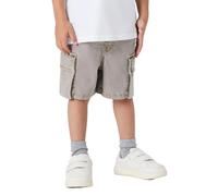 Shorts NAME IT "NMMBEN B CARGO MK SHORTS 7805-PO NOOS", Mädchen, Gr. 116, N-Gr, chinchilla, Twill, Obermaterial: 71% Lyocell, 20% Polyester, 8% Viskose, 1% Elasthan, unifarben, used, knielang, Hosen S