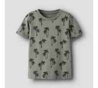 name it Bio Baumwoll Shirt - Palmen shadow 116