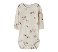 NAME IT Body langarm Kühe 74 beige melange