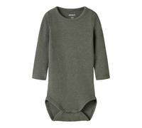 NAME IT Body langarm Rippqualität 74 oliv