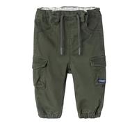 Cargohose NAME IT "NBMBEN CARGO R TWI PANT 1771-HI NOOS" Gr. 68, N-Gr, grün (rosin) Jungen Hosen (89099444-68) rosin