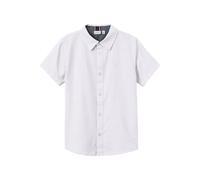 Kurzarmhemd NAME IT "NKMNEWSA SS SHIRT NOOS", Jungen, Gr. 134/140, N-Gr, hellweiß, Web, Obermaterial: 100% Baumwolle, unifarben, normal, Hemden, Baumwolle, normal geschnitten (71328745-134) hellweiß
