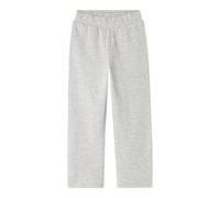 Sweathose NAME IT "NKMMALLO STRAIGHT SWEAT PANT BRU NOOS", Jungen, Gr. 152, N-Gr, grau (light grau melange (blank)), Sweatware, Obermaterial: 80% Baumwolle, 20% Polyester, meliert, unifarben, Basic no