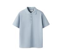 Poloshirt NAME IT "NKMKALLY SS NREG POLO NOOS", Jungen, Gr. 146/152, blau fog, Jersey, Obermaterial: 100% Baumwolle, unifarben, normal, Rundhals, Shirts, Baumwolle, Kurzarm, Polokragen (43196009-146)
