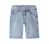Jeansshorts NAME IT "NKMRYAN REG L DNM SHORTS 6750-DM NOOS", Jungen, Gr. 98, N-Gr, blau (light blau bleached denim), Denim/Jeans, Obermaterial: 100% Baumwolle, unifarben, regular fit kurz, Jeans Jeans
