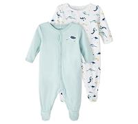 NAME IT Boy's NBMNIGHTSUIT 2P W/F Undersea NOOS Schlafstrampler, Blue Haze, 98