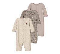 Name It Nightsuit Langarm-pyjama 3 Einheiten 3 Jahre Vintage Khaki / Bear AOP / Peyote Melange / Mushroom