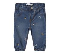 NAME IT Damen Nbfrose Shaped R Emb Jeans 5321-Yb, Medium Blue Denim, 74 EU