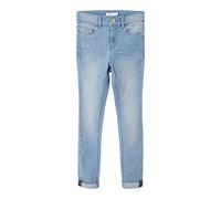 NAME IT Damen NKFPOLLY DNMTASI Pant NOOS Jeans, Light Blue Denim, 152