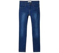 name it Damen NKFSALLI DNMTHAYERS 3391 SWE PANT NOOS Jeans, Dark Blue Denim, 164