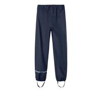 Regenhose NAME IT "NKNDRY für Mädchen mit reflektierenden Details", Kinder, Gr. 98, N-Gr, blau (schwarz sapphire), Web, Obermaterial: 100% Polyester, unifarben, Basic, regular fit knöchellang, Hosen,
