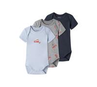 NAME IT - NBMBODY 3P SS FIRETRUCK NOOS Grey Melange - Gr. - 80