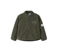 Name it - Kid's Owe L/S Teddy Cardigan - Fleecejacke, Gr. 104, oliv (OliveNight)