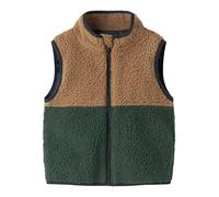 Name it - Kid's Mall Teddy Vest - Fleeceweste, Gr. 92, grün (JungleGreen)