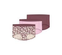 name it 3er-Pack Unterhosen Hipster Leopard - Antique White Wild Ginger + Parfait Pink 116