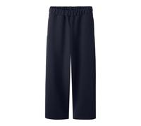 Schlupfhose NAME IT "NKFNALINNA WIDE PANT NOOS", Mädchen, Gr. 116, N-Gr, navy blazer, Jersey, Obermaterial: 95% Polyester, 5% Elasthan, unifarben, weit lang, Hosen Schlupfhose, Materialmix, weiter Bei