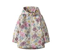 Outdoorjacke NAME IT "NMFMAXI JACKET LI AOP NOOS", Mädchen, Gr. 92, birch, Web, Obermaterial: 100% Polyester, bedruckt, Po-bedeckend, elastischer Bund, Jacken Outdoorjacke (87393854-92) birch