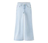 Weite Jeans NAME IT "NKFPOLLY X-WIDE JEANS 3057-FR NOOS", Kinder, Gr. 158, N-Gr, blau (light blau denim), Denim/Jeans, Obermaterial: 98% Baumwolle, 2% Elasthan, leichte Abriebeffekte, weit lang, Jeans