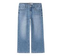 Name It Jeans NKFROSE Wide Fit Mädchen 100% Baumwolle Abriebeffekte medium blau denim Gr. 116